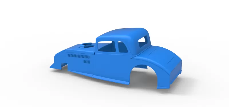 Shell of Canadian vintage modified stock car Scale 1:25 - Model preview 10