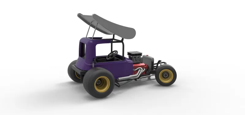 Vintage Winged Supermodified for Dirt while turning Scale 1:25 - Model preview 20