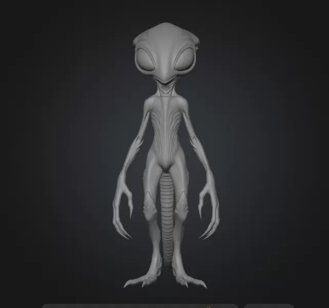 Sci-fi Alien - Model preview 1
