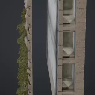 Stadtmauer mit feldsteine - Model thumbnail 2