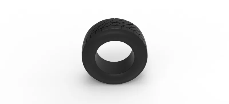 Vintage dirt tire Version 4 Scale 1:25 - Model preview 6