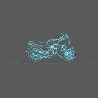 Kawazaki - GPZ 900 R Wall Art