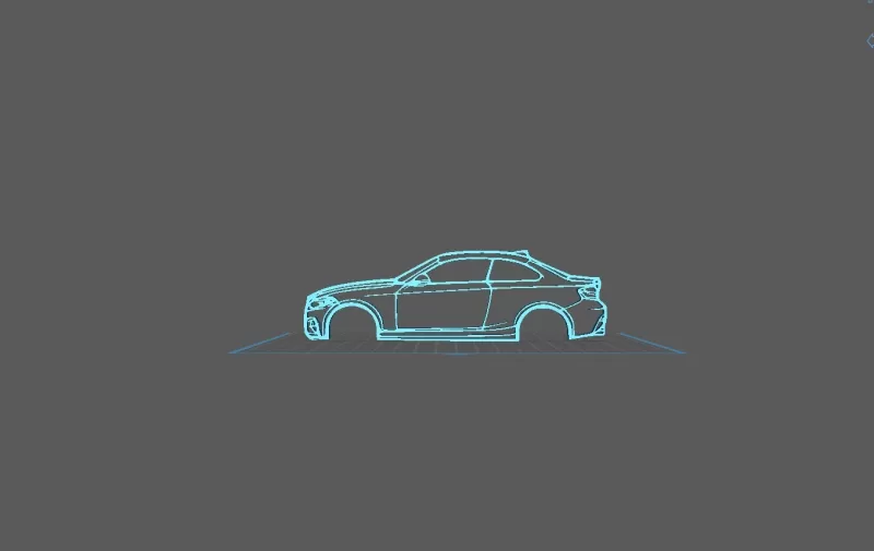 BMW - M240i 2018 Wall Art - Model preview 1