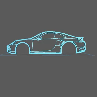 Porsche - Carrera 911 Wall Art