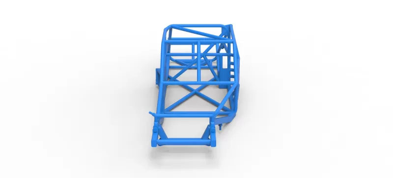 Frame of Vintage Asphalt Modified stock car Version 3 Scale 1:25 - Model preview 6