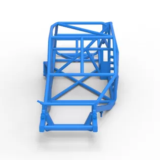 Frame of Vintage Asphalt Modified stock car Version 3 Scale 1:25 - Model thumbnail 6