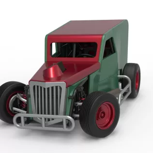 Dwarf car while turning Scale 1:25 - Model thumbnail 5