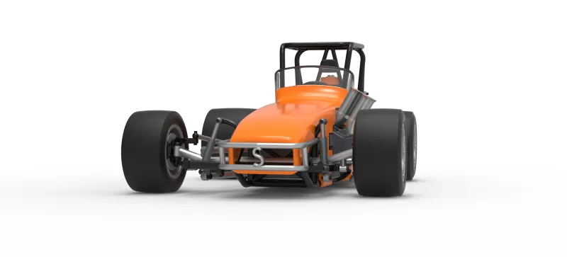 Vintage Pavement Sprint car Scale 1:25 - Model preview 6