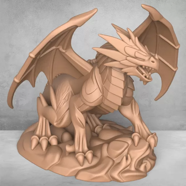 Medieval Dragon Statue - Model preview 5