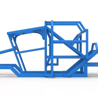 Frame of Racing Combine Harvester Scale 1:25 - Model thumbnail 6