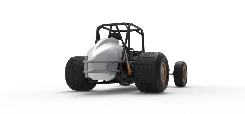 Vintage Dirt Silver Crown Car Base Scale 1:25 - Model preview 19