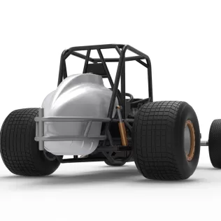 Vintage Dirt Silver Crown Car Base Scale 1:25 - Model thumbnail 19