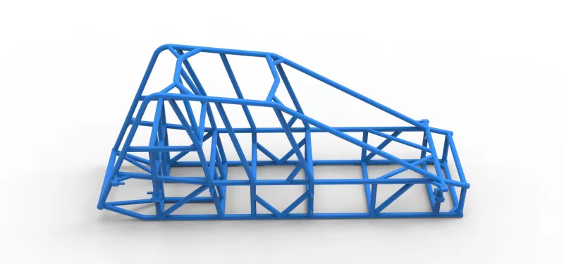 Frame of Experimental Pavement Silver Crown Car Scale 1:25 - Model preview 14