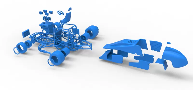 Vintage Pavement Silver Crown Car Scale 1:25 - Model preview 29