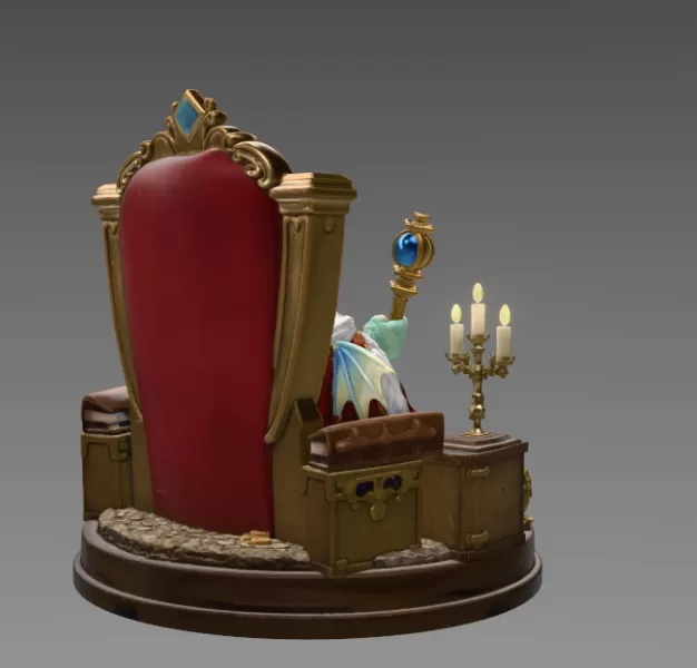 Dragon King STL File for 3D Print - Model preview 6
