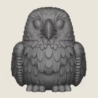 Baby Eagle Statue Print Ready 3D Model - Model thumbnail 2