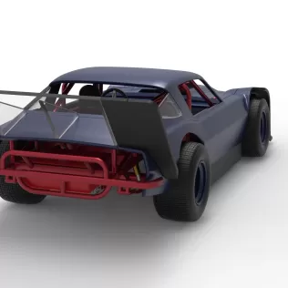 Vintage Dirt late model Race car Version 4 Scale 1:25 - Model thumbnail 18