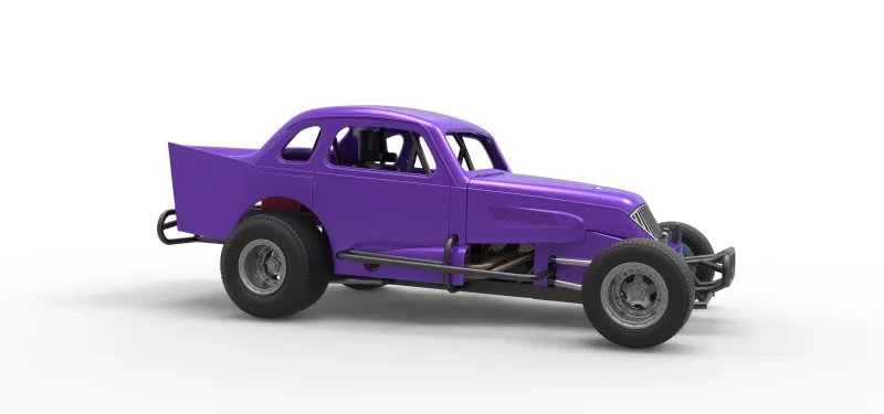Vintage Dirt Modified stock car Scale 1:25 - Model preview 25