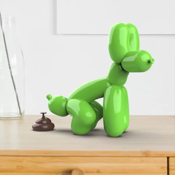 Shitting Balloon Dog, 3D Pooping Decor Dog, Funny Dog Lover Gift - Model preview 3
