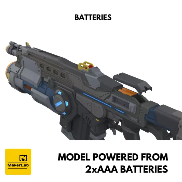 Lancer GL - Gears of War - Printable 3d model - STL files - Model preview 10