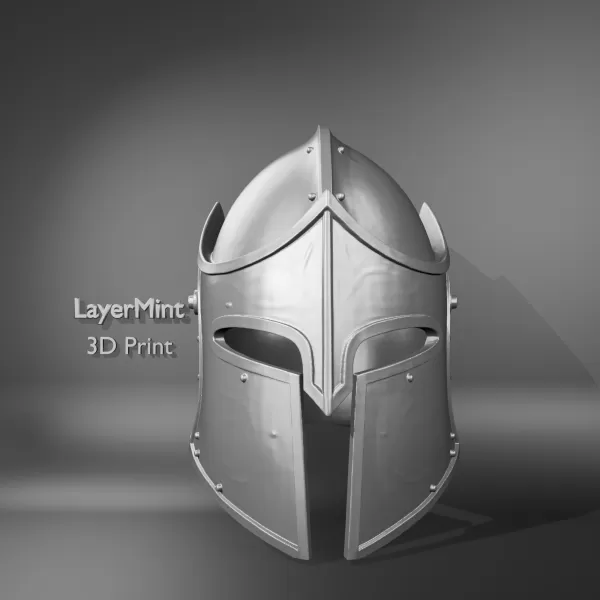 Medieval Knight Helmet - Model preview 1