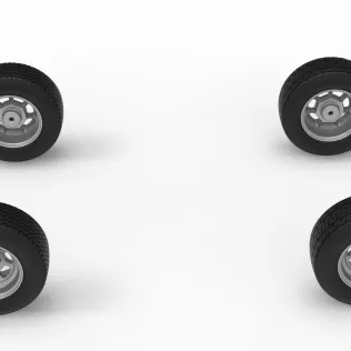 Wheel Set of Dwarf car Scale 1:25 - Model thumbnail 5