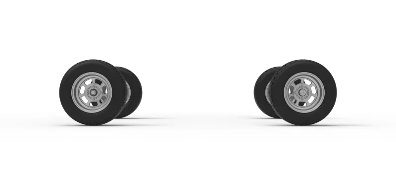 Wheel Set of Dwarf car Scale 1:25 - Model preview 4