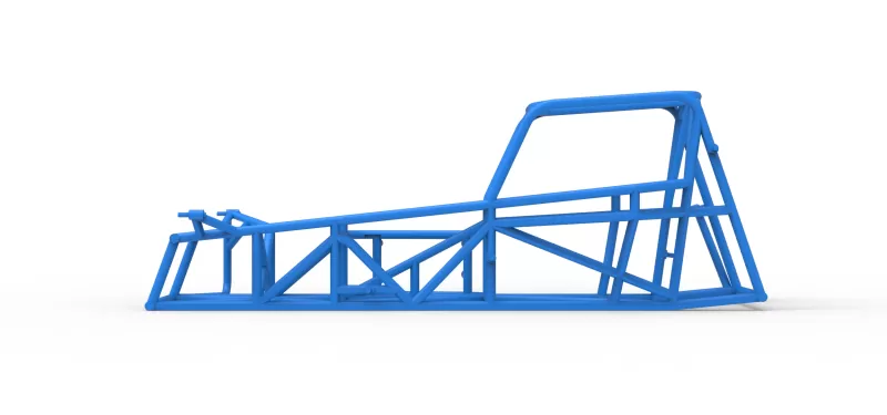 Frame of Vintage Supermodified stock car Version 3 Scale 1:25 - Model preview 6