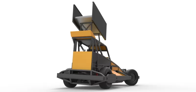 New Zealand Superstock car while turning Version 4 Scale 1:25 - Model preview 19