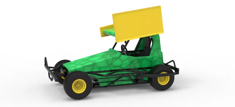 BriSCA Micro Formula 2 Stock Car Scale 1:16 - Model preview 1