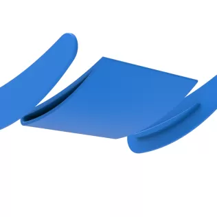 Wing of Vintage Winged Supermodified stock car Scale 1:25