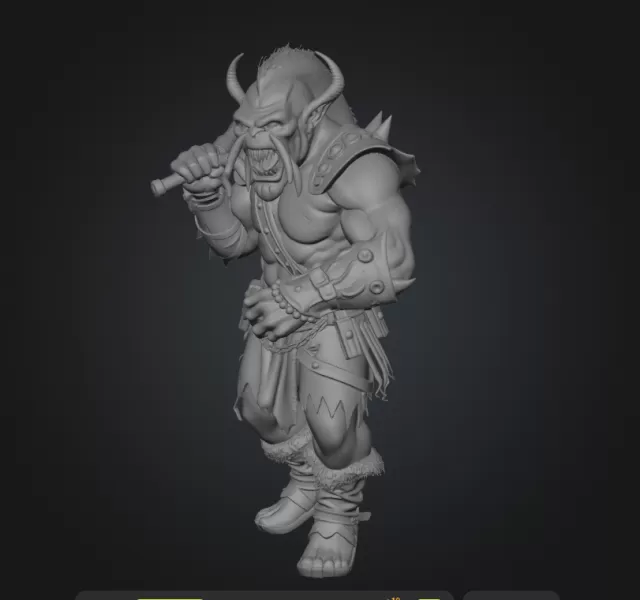 orc warrior - Model preview 2