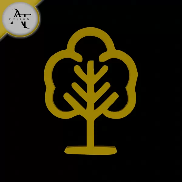 Simple Tree Symbol - 2D Art - Model preview 1