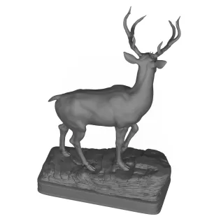 3D Printable Wild Animal Deer Statue - Model thumbnail 6