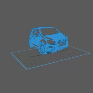 Volkswagen - Golf R Wall Art - Model thumbnail 1