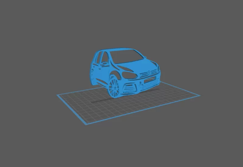 Volkswagen - Golf R Wall Art - Model preview 1