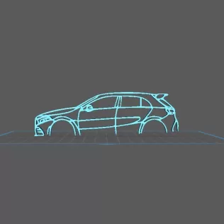 Mercedes - A35 AMG Wall Art