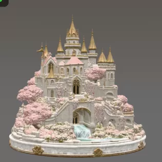 Blossom Crown Castle STL File for 3D Print - Model thumbnail 6
