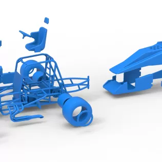 Vintage Pavement Silver Crown Car Scale 1:25 - Model thumbnail 28