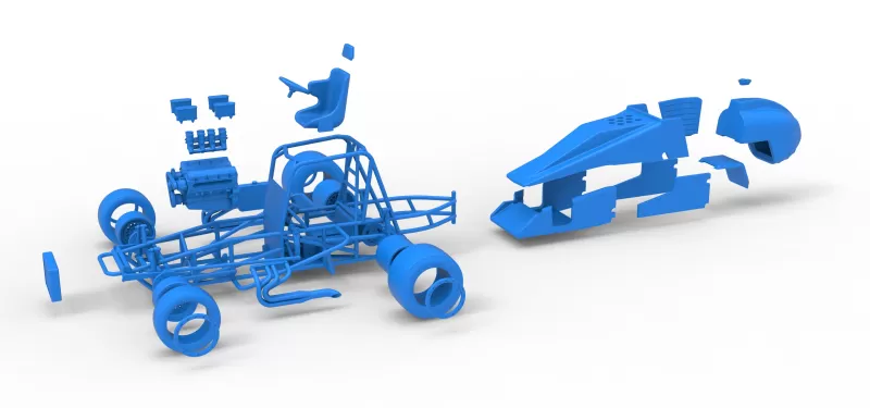 Vintage Pavement Silver Crown Car Scale 1:25 - Model preview 28