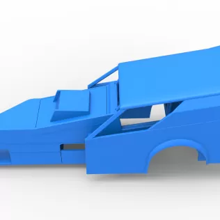 Shell of Vintage Dirt Modified stock car Version 7 Scale 1:25 - Model thumbnail 7
