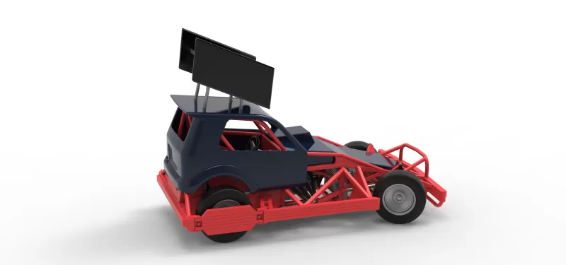 New Zealand Superstock car while turning Version 5 Scale 1:25 - Model preview 20