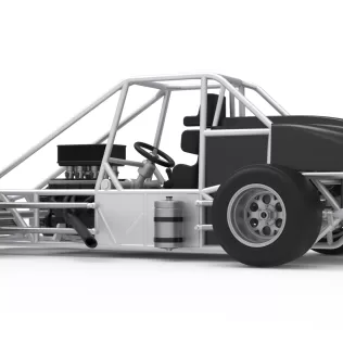 Experimental Pavement Silver Crown Car Base Version 3 Scale 1:25 - Model thumbnail 13