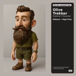 Character Kitbash Collection – High-Poly Stylized 3D Figures - Model thumbnail 16