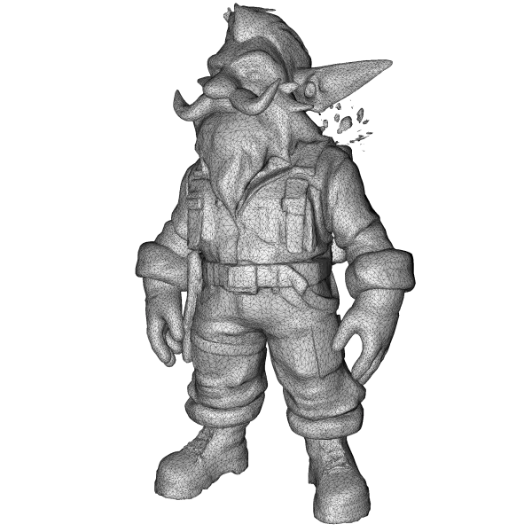 Garden Gnome Character Pack – Fantasy Garden Worker Kitbash - Model preview 5