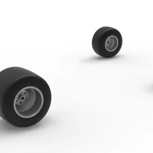 Wheel Set of Quarter Midget Scale 1:16 - Model thumbnail 8