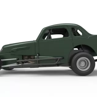 Vintage Dirt Modified stock car while turning Scale 1:25 - Model thumbnail 9