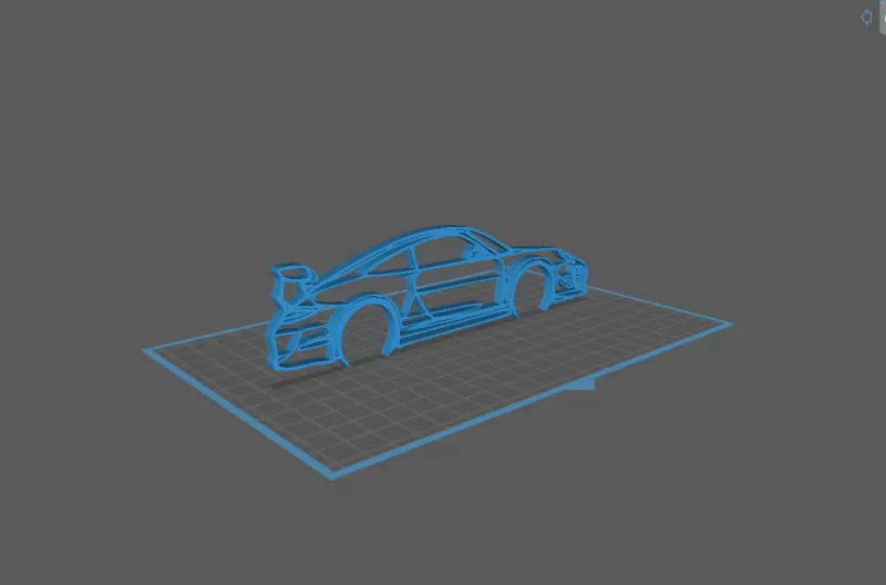 Porsche - 997 GT3 RS Wall Art - Model preview 1