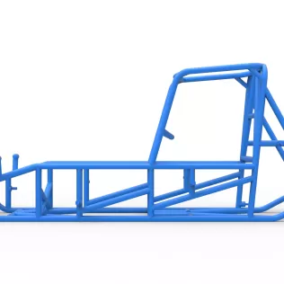 Frame of Vintage Sprint car Version 2 Scale 1:25 - Model thumbnail 6