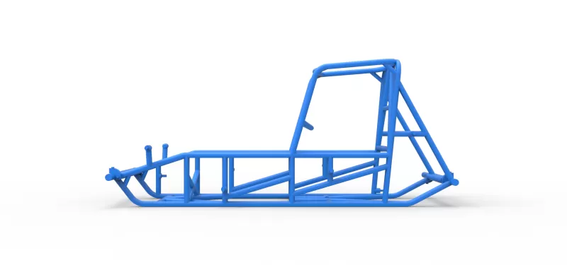Frame of Vintage Sprint car Version 2 Scale 1:25 - Model preview 6